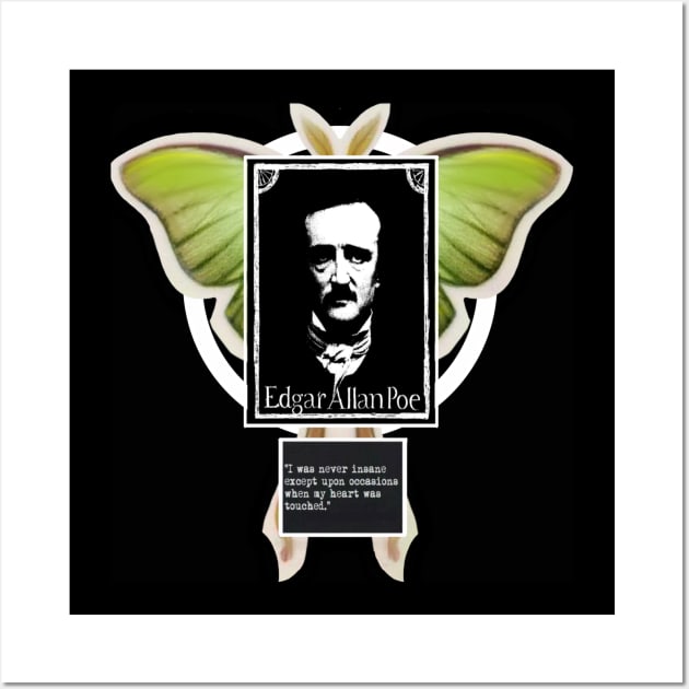 edgar allen poe (collage) Wall Art by elywick